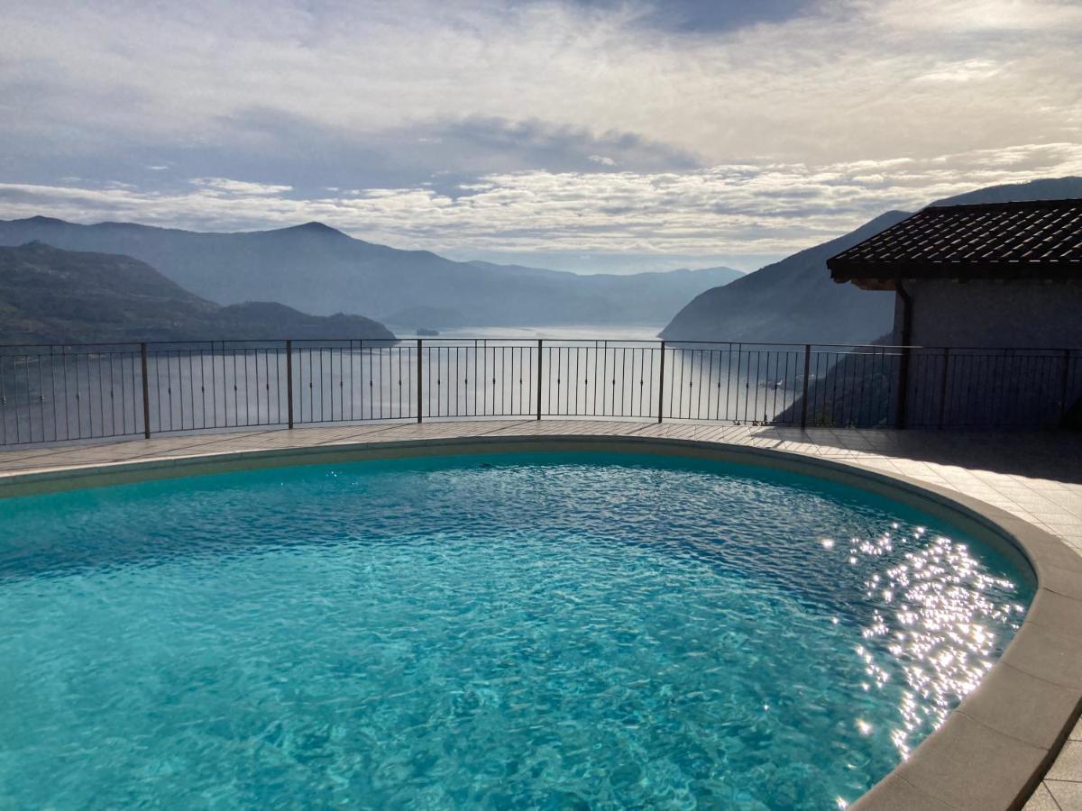Appartamento Grande Terrazza Vista Lago Parzanica 外观 照片